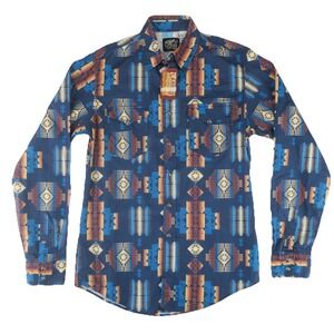 Roper Southwestern Aztec Print Pearl Snap Western Shirt Mens Medium
